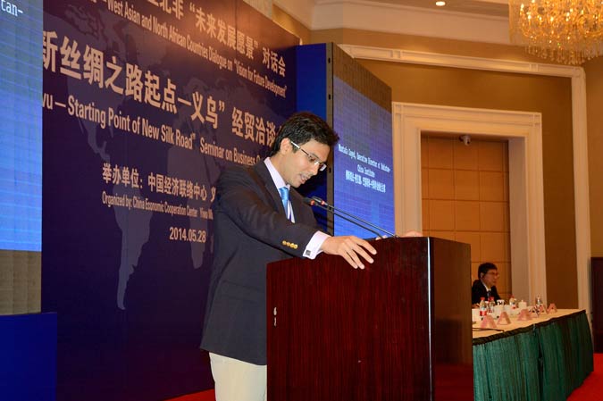 Executive Director addresses the China-WANA Dialogue, talks about Pak-China Economic Corridor